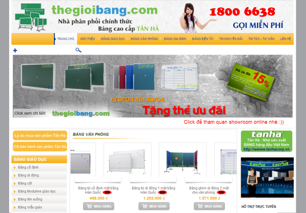Thiết kế web bán văn phòng phẩm - Công Ty Cổ Phần Bizweb Việt Nam